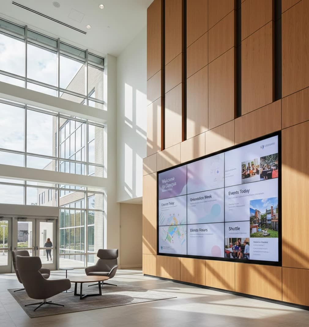 University digital signage