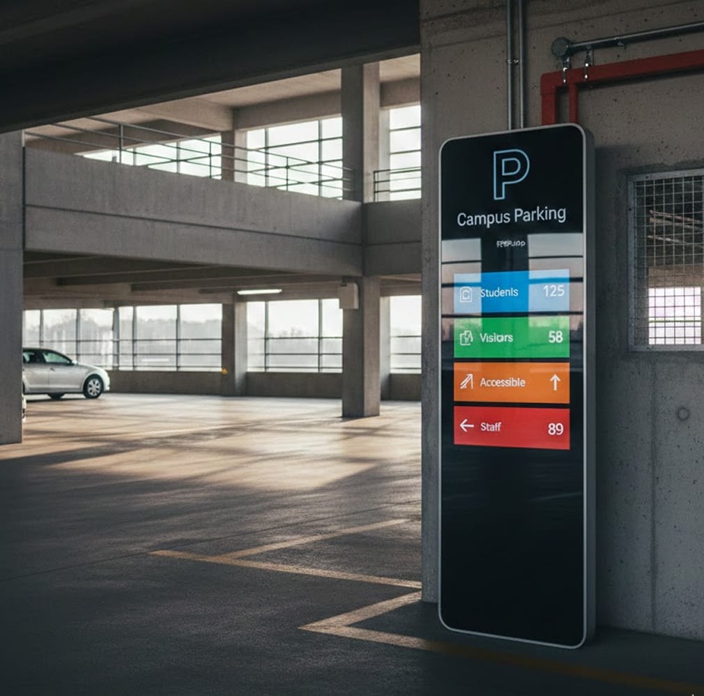 Parking digital signage