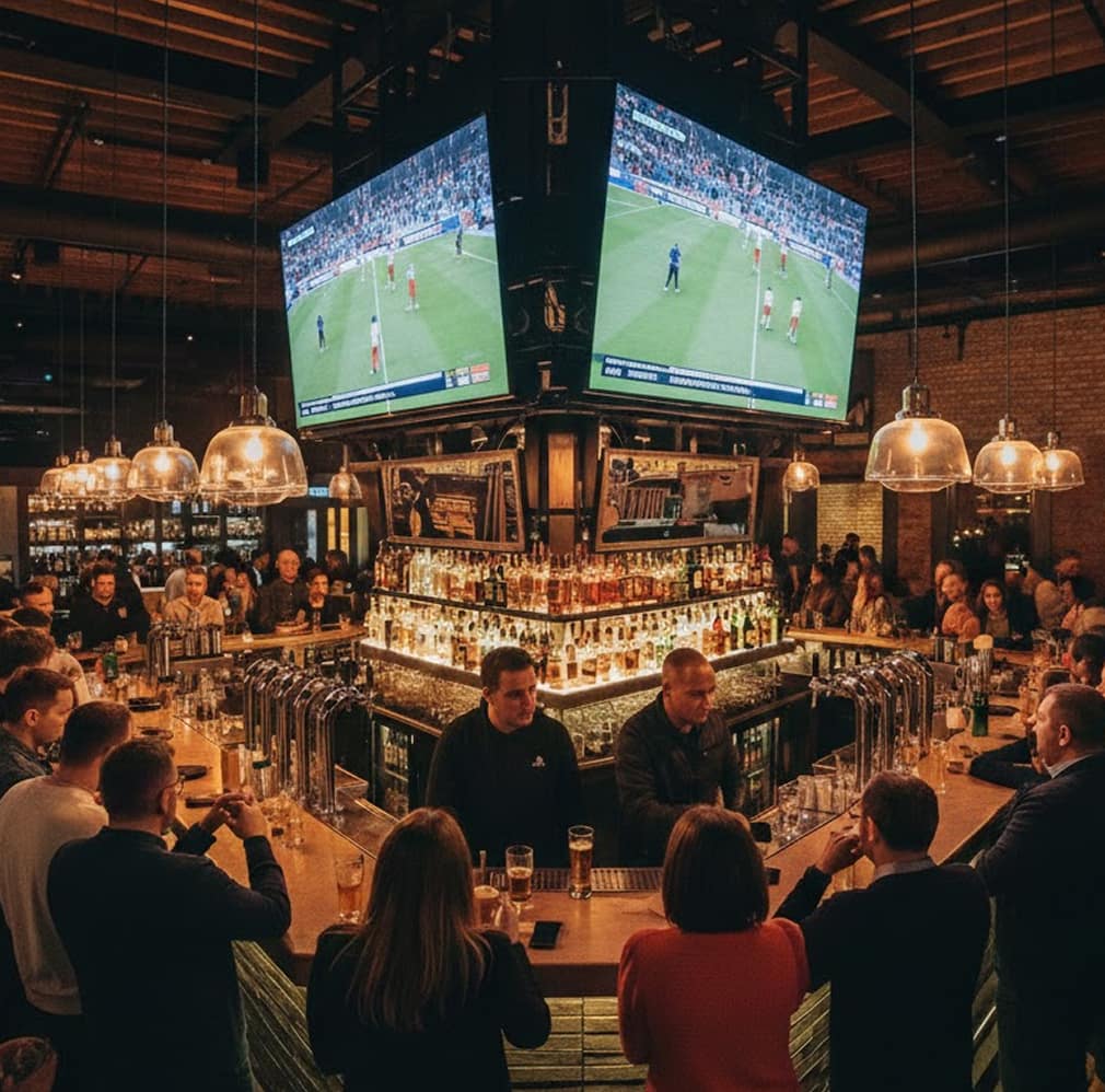 Bar digital signage
