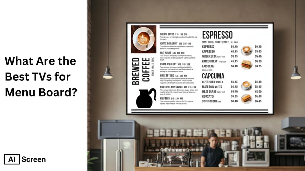 what tvs are good for menu boards