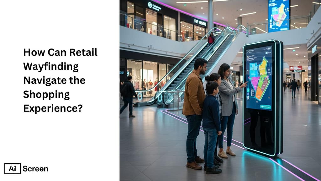 retail wayfinding signage for an enhanced shopping experience