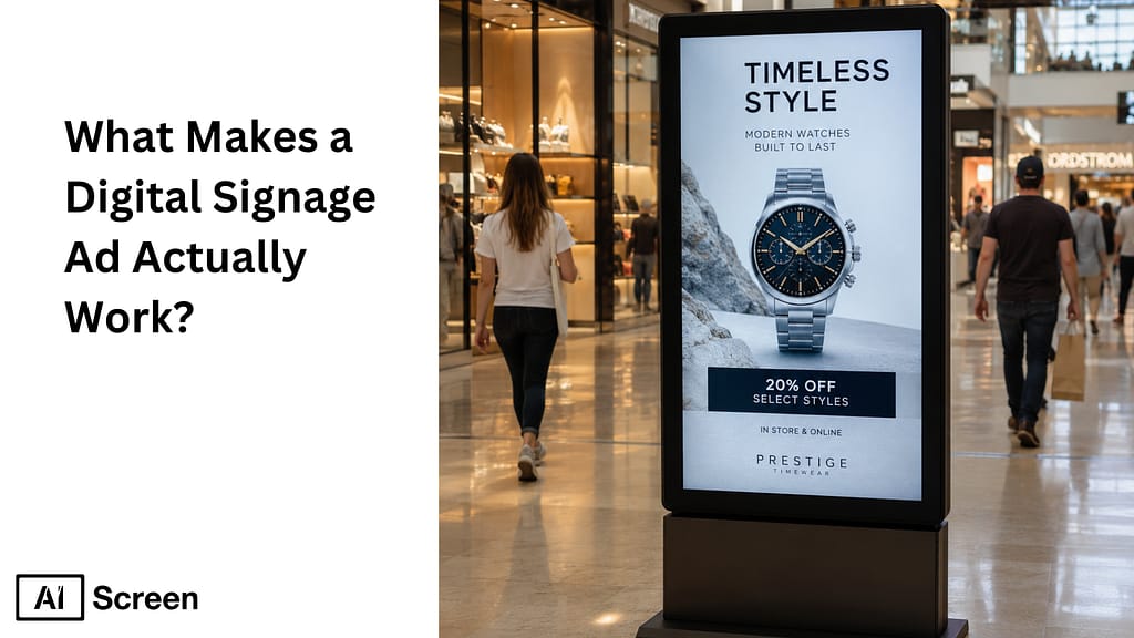 What Makes a Digital Signage Ad Actually Work?