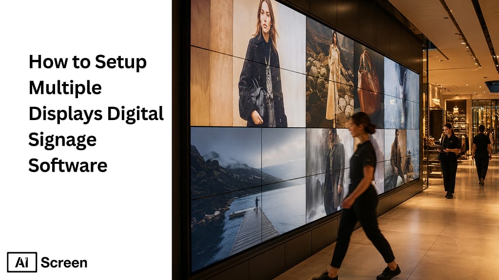 setup multiple displays digital signage software
