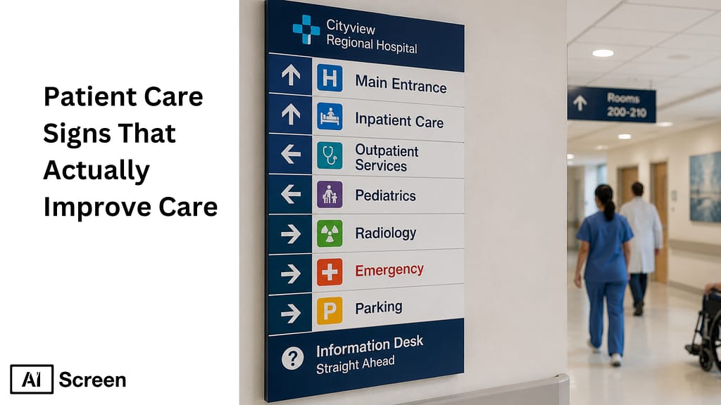 patient care sign