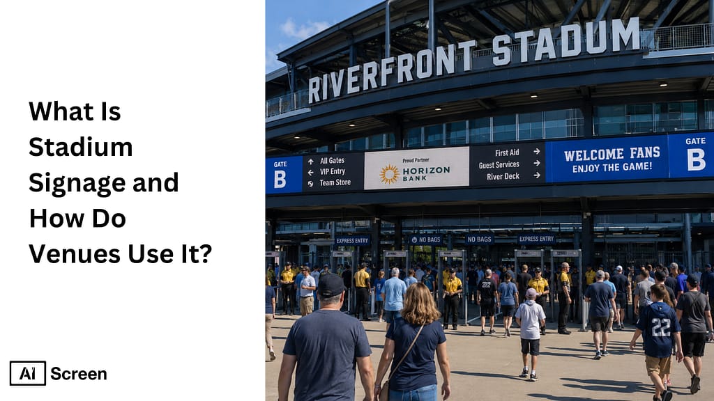 What Is Stadium Signage and How Do Venues Use It?