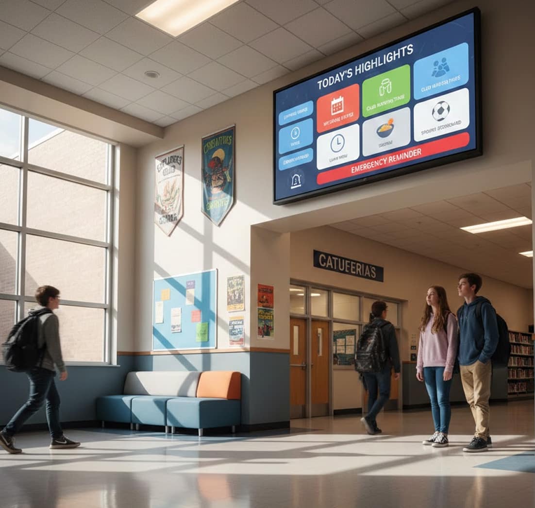Schools digital signage
