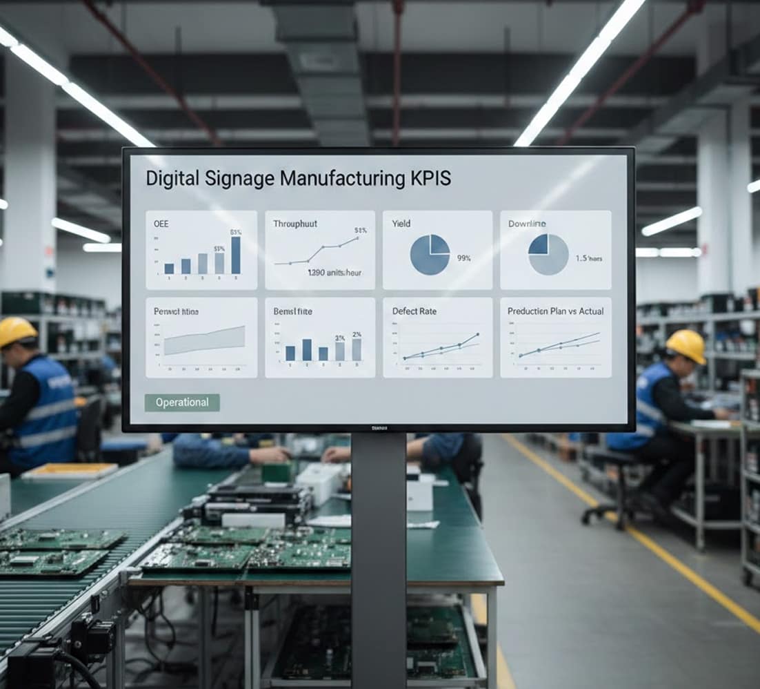 Manufacturing KPIs dashboard