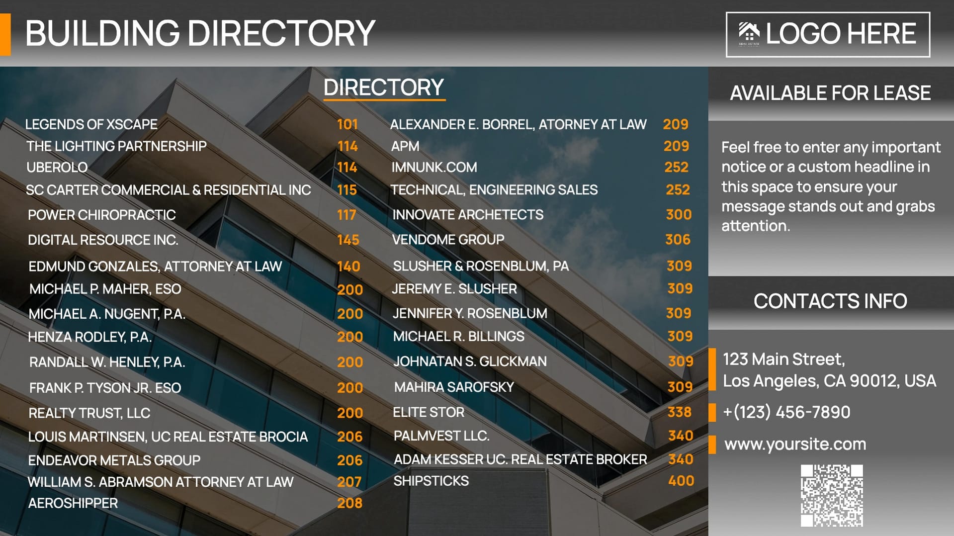 Digital Directory | Interactive Building Directory Screens