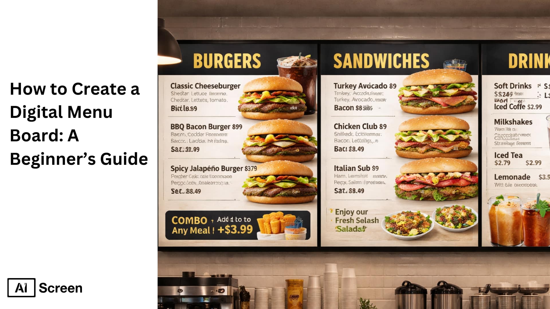 How to Create a Digital Menu Board: A Beginner’s Guide