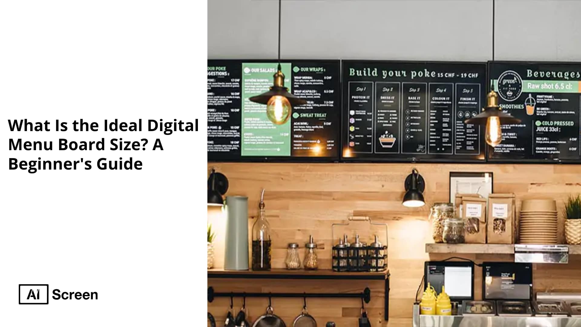 What Is the Ideal Digital Menu Board Size? A Beginner's Guide