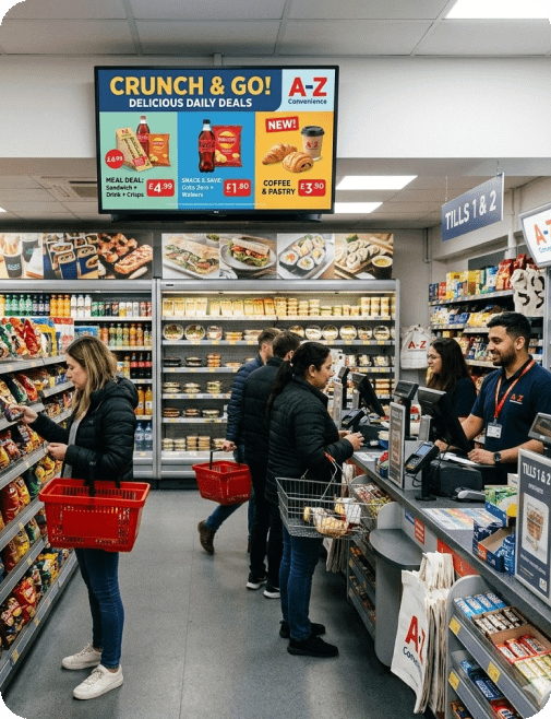 Digital signage for Convenience Store