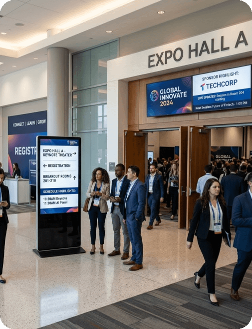 Convention center digital signage 