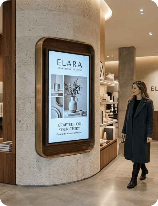 Custom digital signage