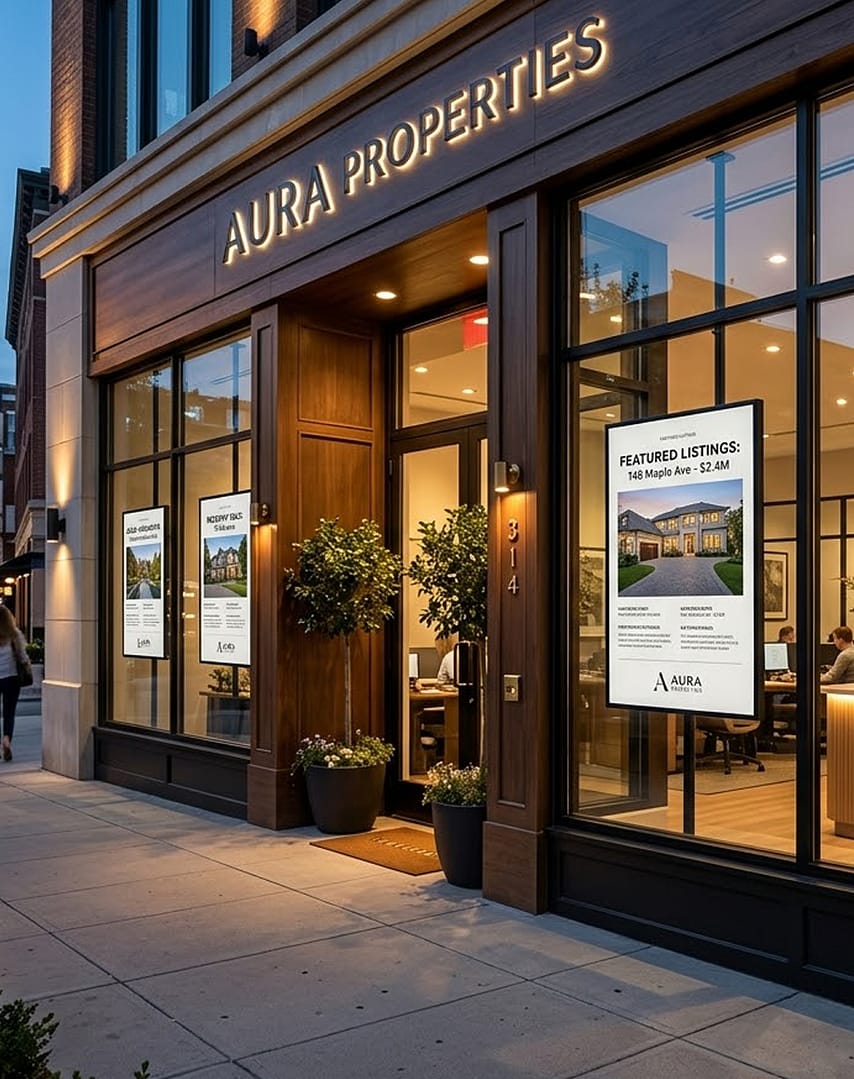 Digital signage for Real estate