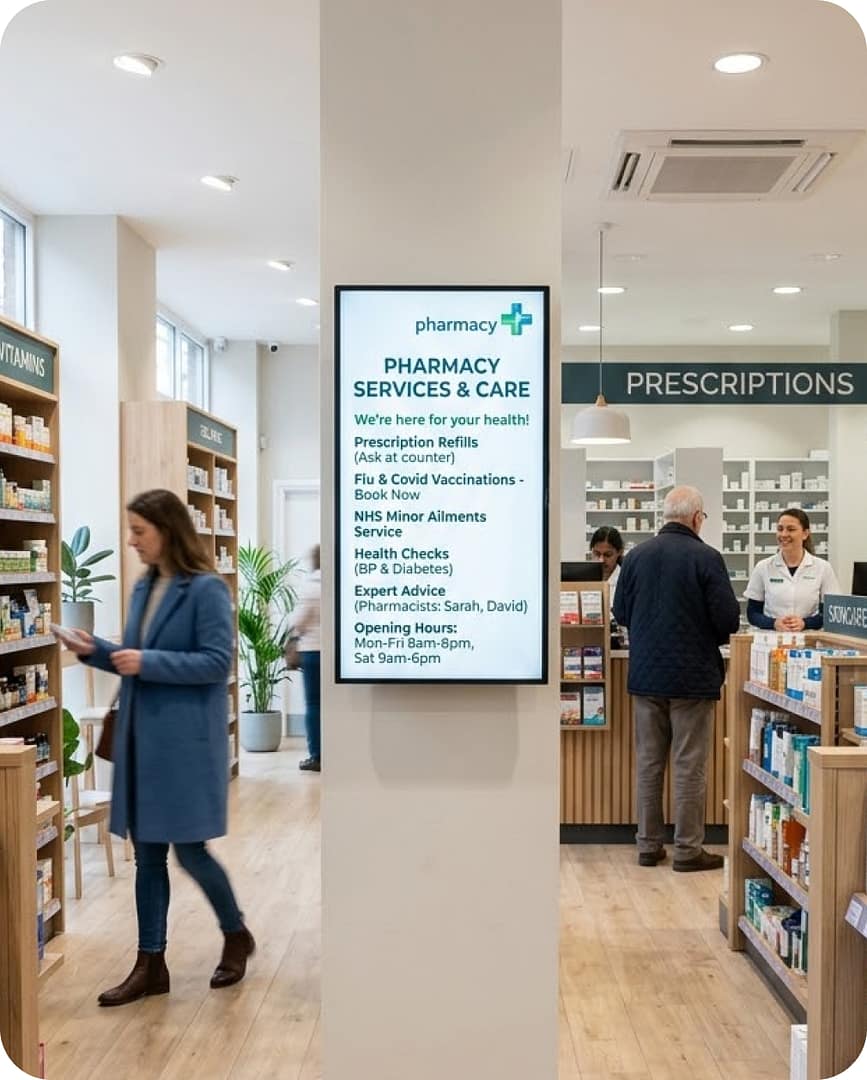 Digital Signage for Pharmacy