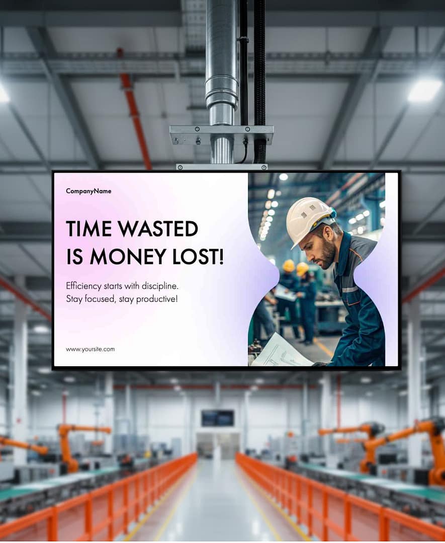 Digital Signage for Manufacturing