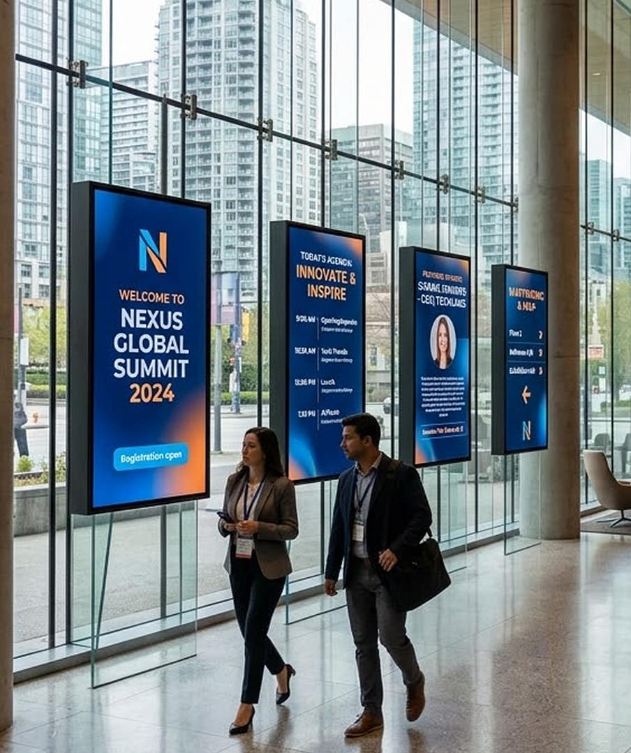 Digital signage for events