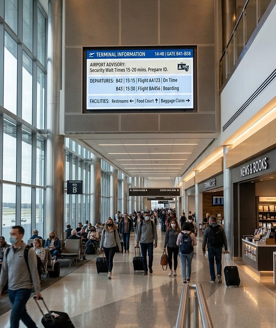 Digital Signage for Airports