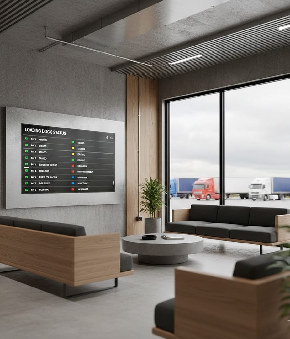 Digital signage for Logistics