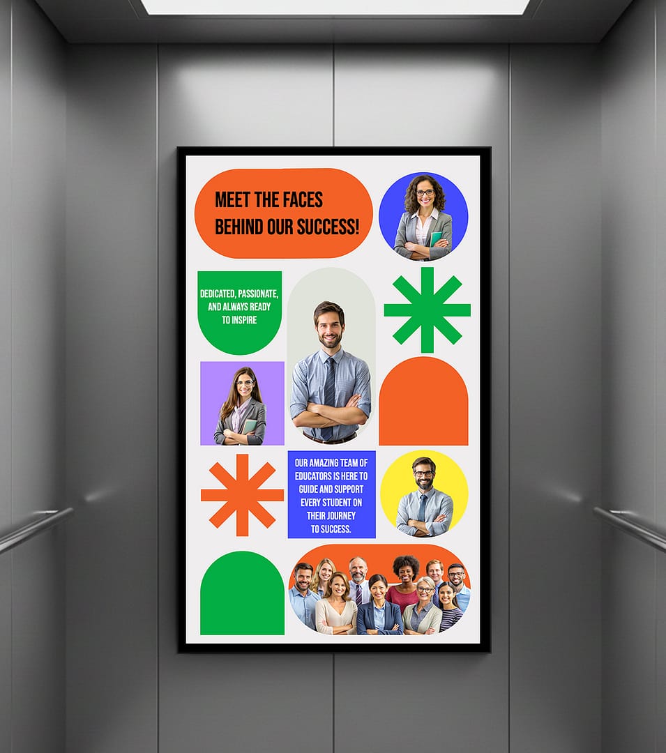 Elevator digital signage system