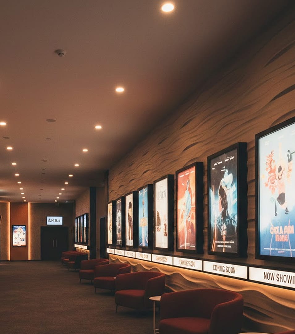 Cinema digital signage