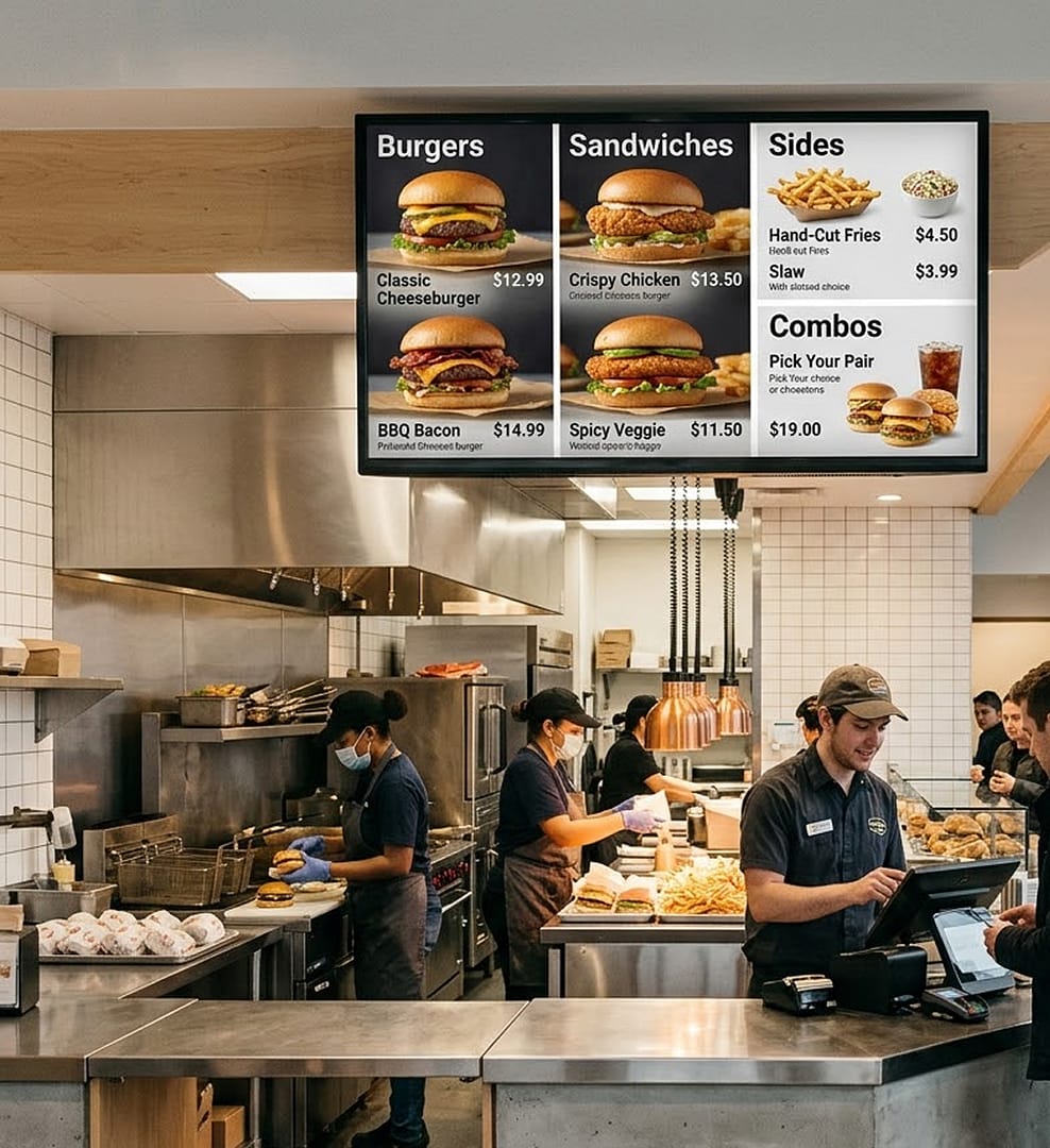 QSR Digital Menu Boards