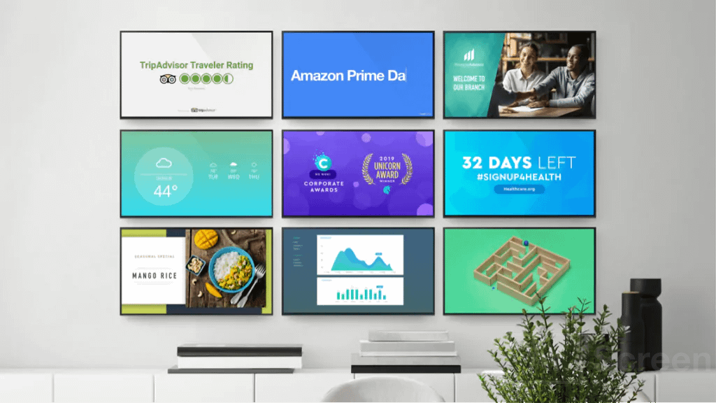 digital signage content creation process with free tools and advanced features for display screen