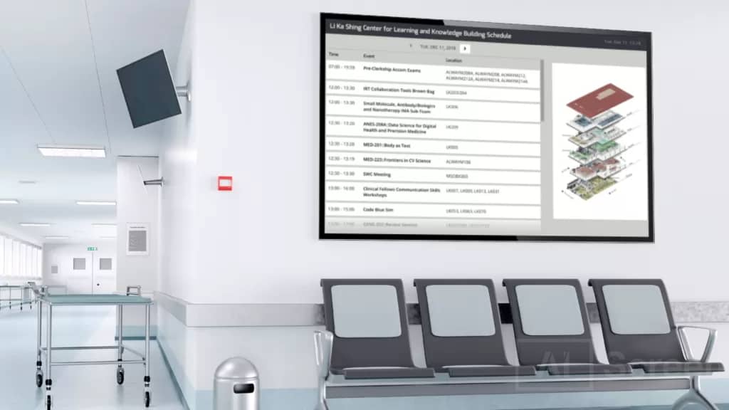 Digital waiting room displays