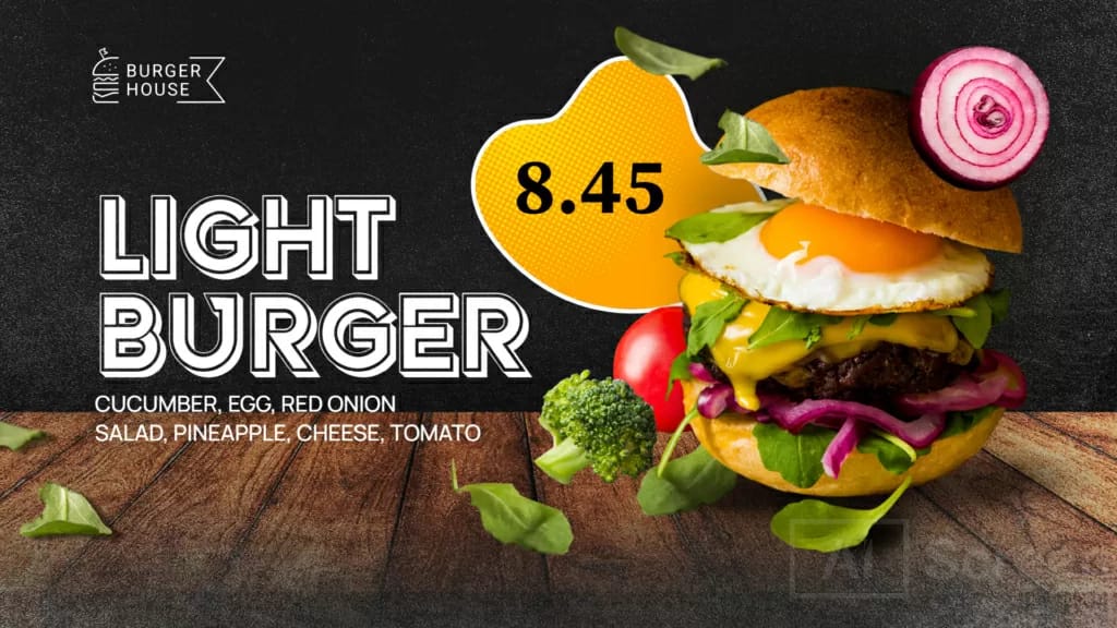 Burger Promotion Dark