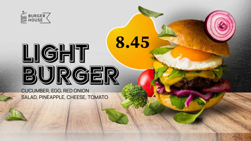 Burger Promotion Light