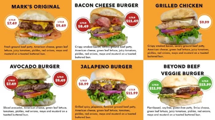 Burger Joint Digital Menu Board