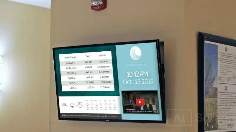 use healthecare digital signage in patient rooms and examination rooms to keep patients informed