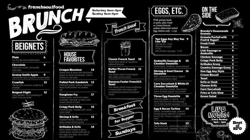 digital menu burger board for gourmet veggie patty mayo