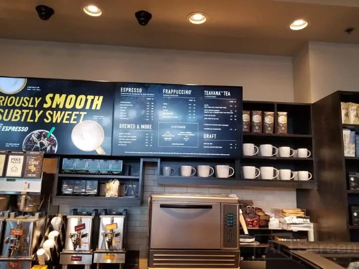 Starbucks Digital Menu Board Screens