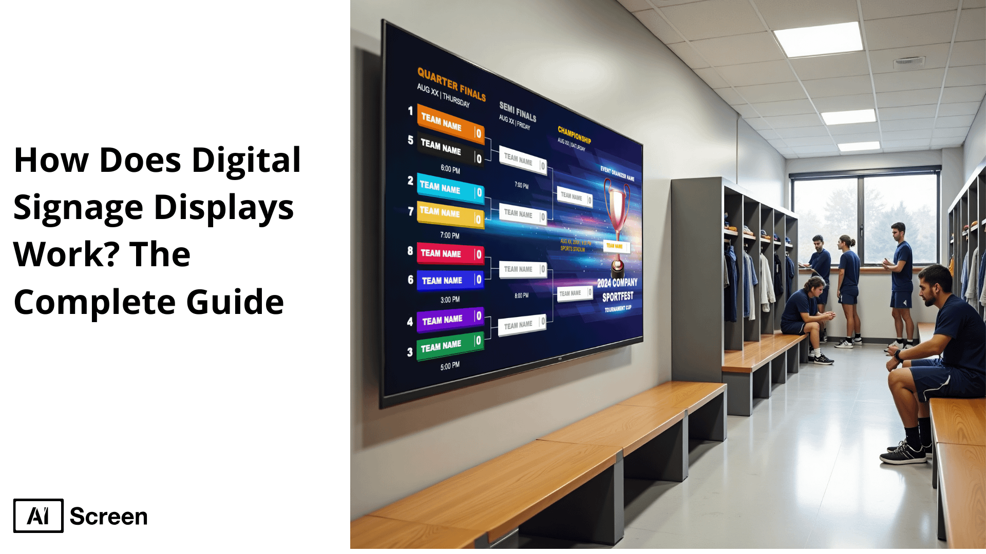 how does digital signage displays work? The complete guide