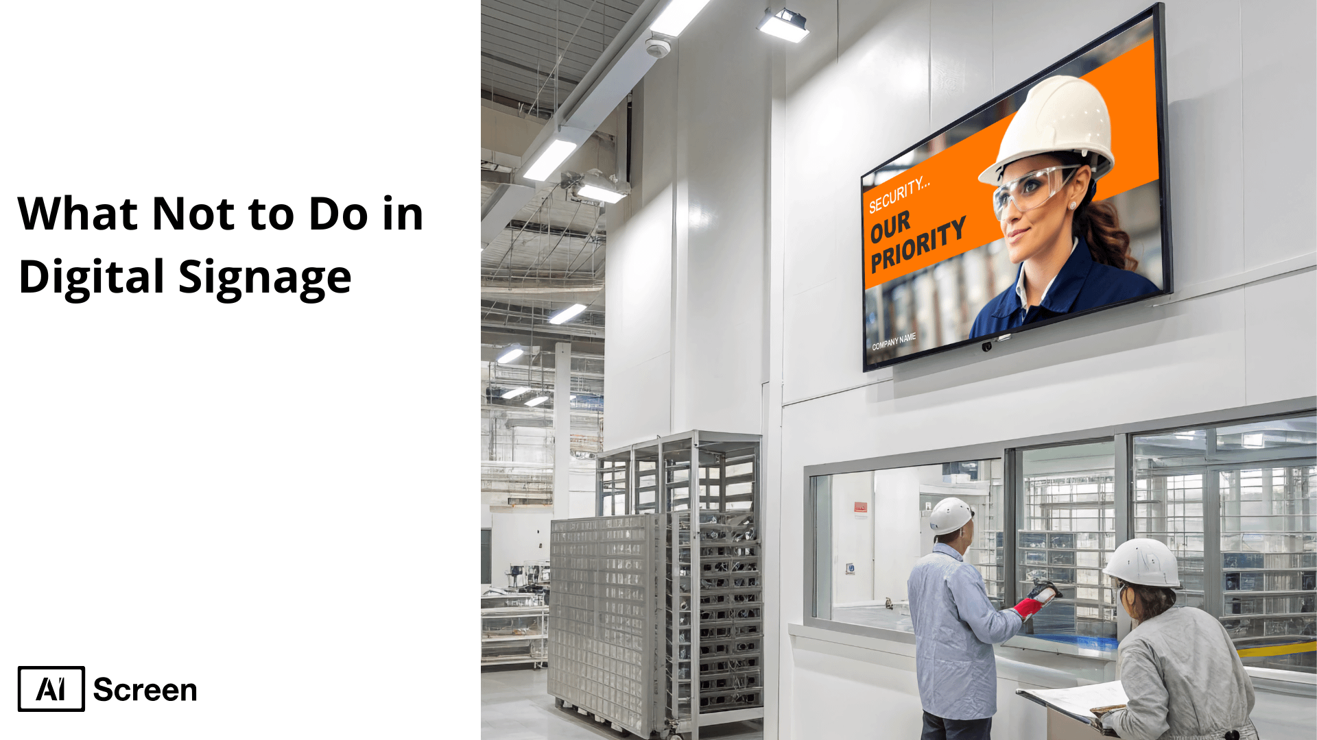 What Not to Do in Digital Signage 1 what not to do in digital signage